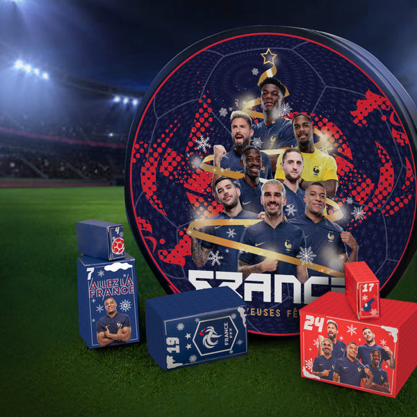 Calendrier De L'Avent 2024 Football - 24 Boîtes Avec Kit De Construction, Cadeau Enfants Et Ados