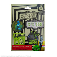 *Set de 4 Magnets Beetlejuice