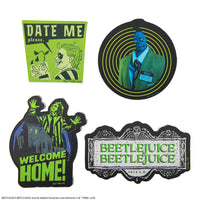 *Set de 4 Magnets Beetlejuice