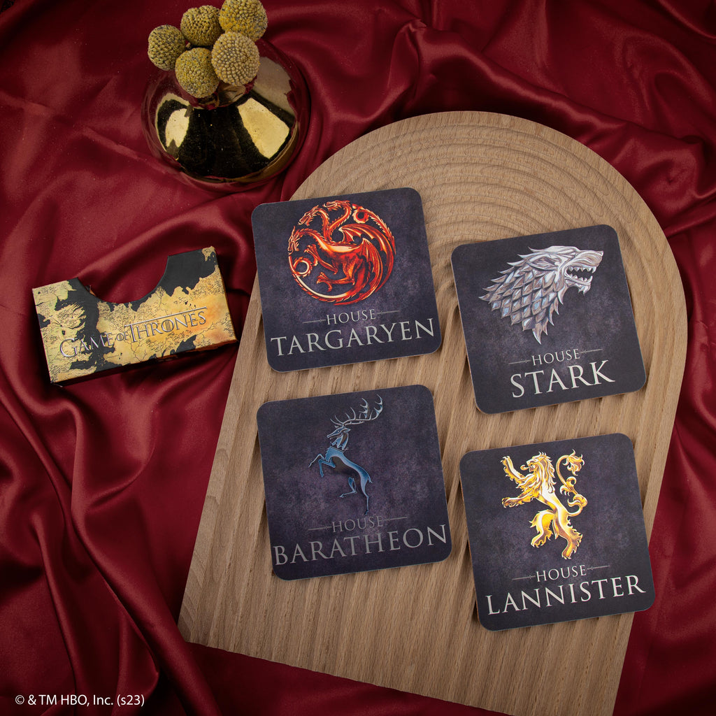 Set de 4 sous-verres Game of Thrones