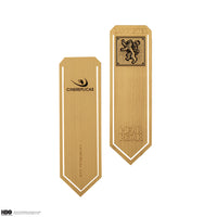 Set de 4 Marque-pages en métal Stark, Lannister, Baratheon et Targaryen