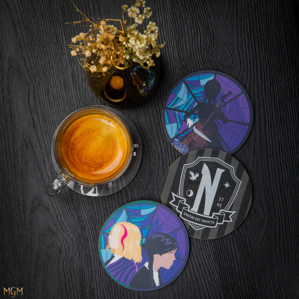 Set de 4 Sous-verres Mercredi