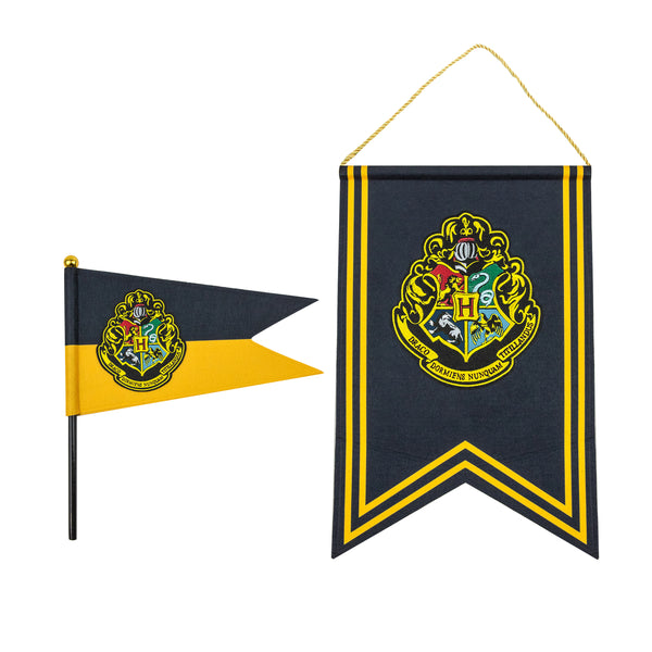Bannière Harry Potter Poudlard 110x40 Cm - Drapeau Décoratif Des 4 Maisons Pour Fête Et Chambre - 4