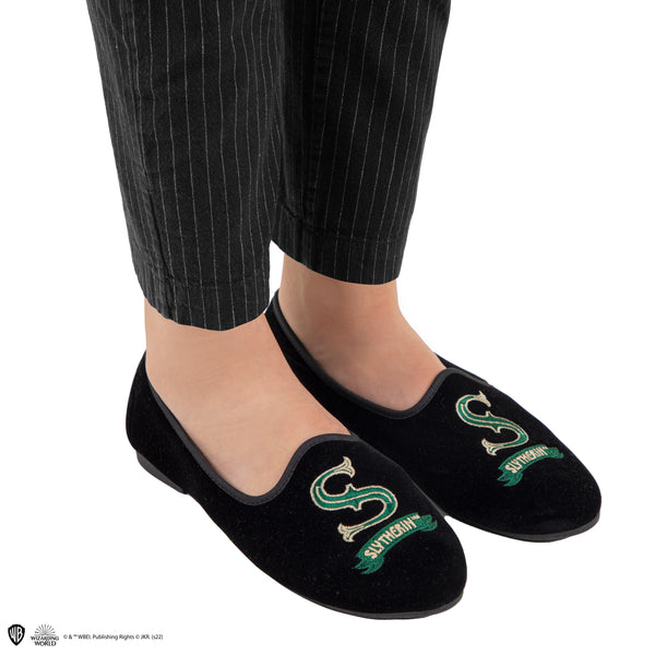 Chaussons-chaussettes Harry Potter Maison Serpentard - Taille Adulte 35/40 - Vert - 100% Acrylique Doux Et Chaud