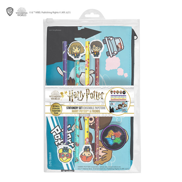 Set De Papeterie Moomin Officiel - Stylo, Crayon, 4 Surligneurs, Carnets A6, Trombones, Stickers - Kawaii
