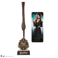Stylo baguette avec socle & marque-page lenticulaire Bellatrix Lestrange