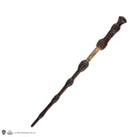 Stylo baguette avec socle & marque-page lenticulaire Albus Dumbledore