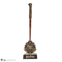 Stylo baguette avec socle & marque-page lenticulaire Harry Potter