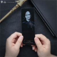 Stylo baguette avec socle & marque-page lenticulaire Voldemort