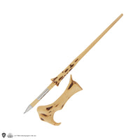 Stylo baguette avec socle & marque-page lenticulaire Voldemort