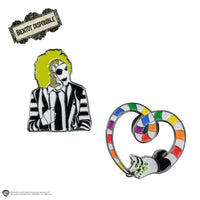 Set de 2 pin's Beetlejuice et le Ver des Sables