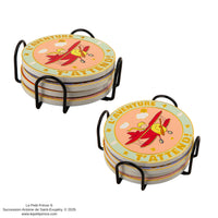 Set de 4 Sous-verres en céramique Le Petit Prince