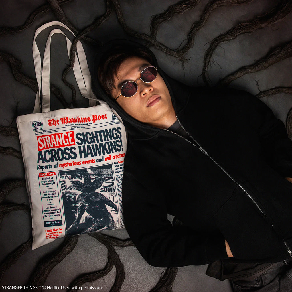 Tote Bag Hawkins Upside Down