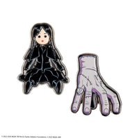 Set de 2 Pin's Poupée Mercredi & La Chose