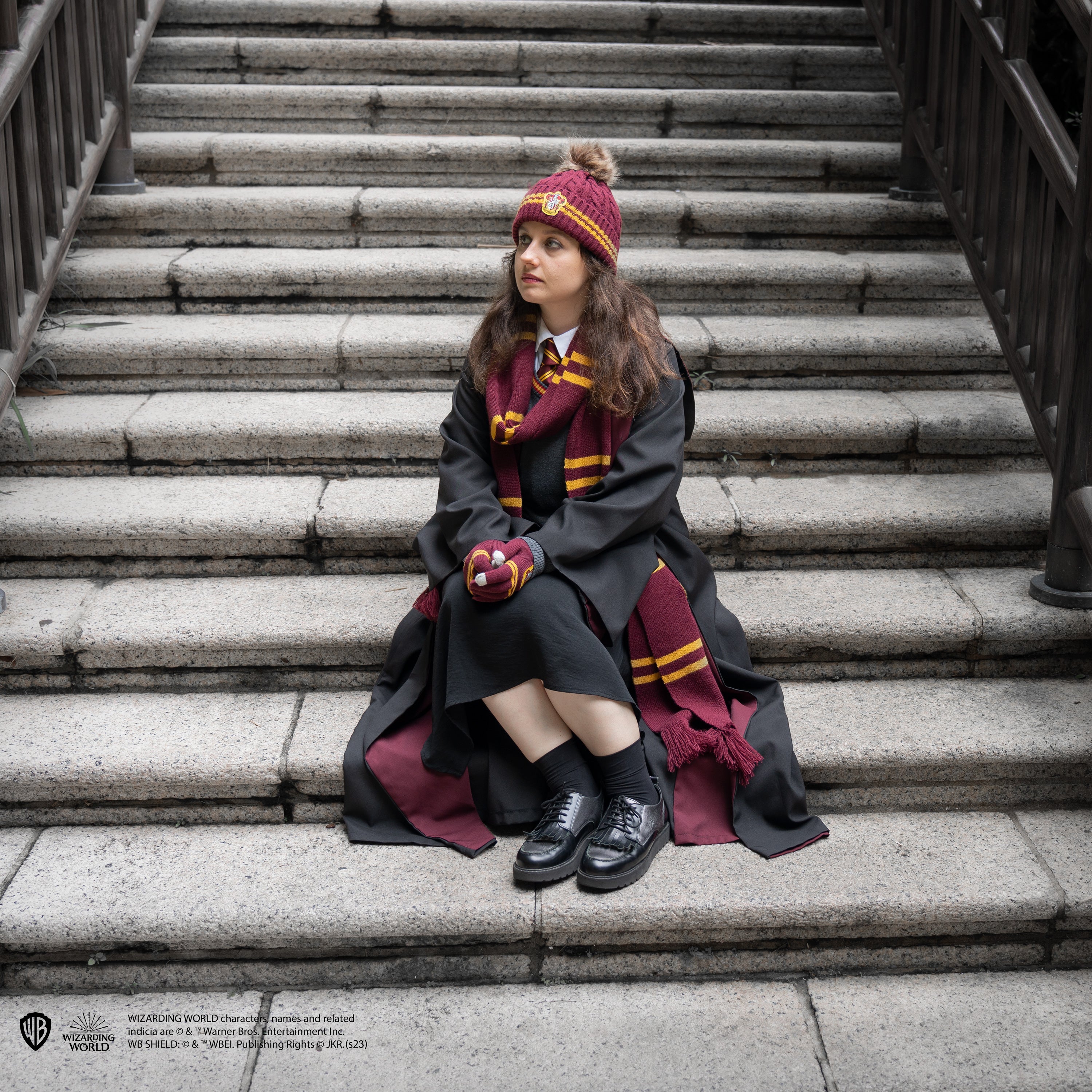 Cinereplicas Harry Potter Bonnet tricoté officiel, Pompon Serpentard :  : Mode