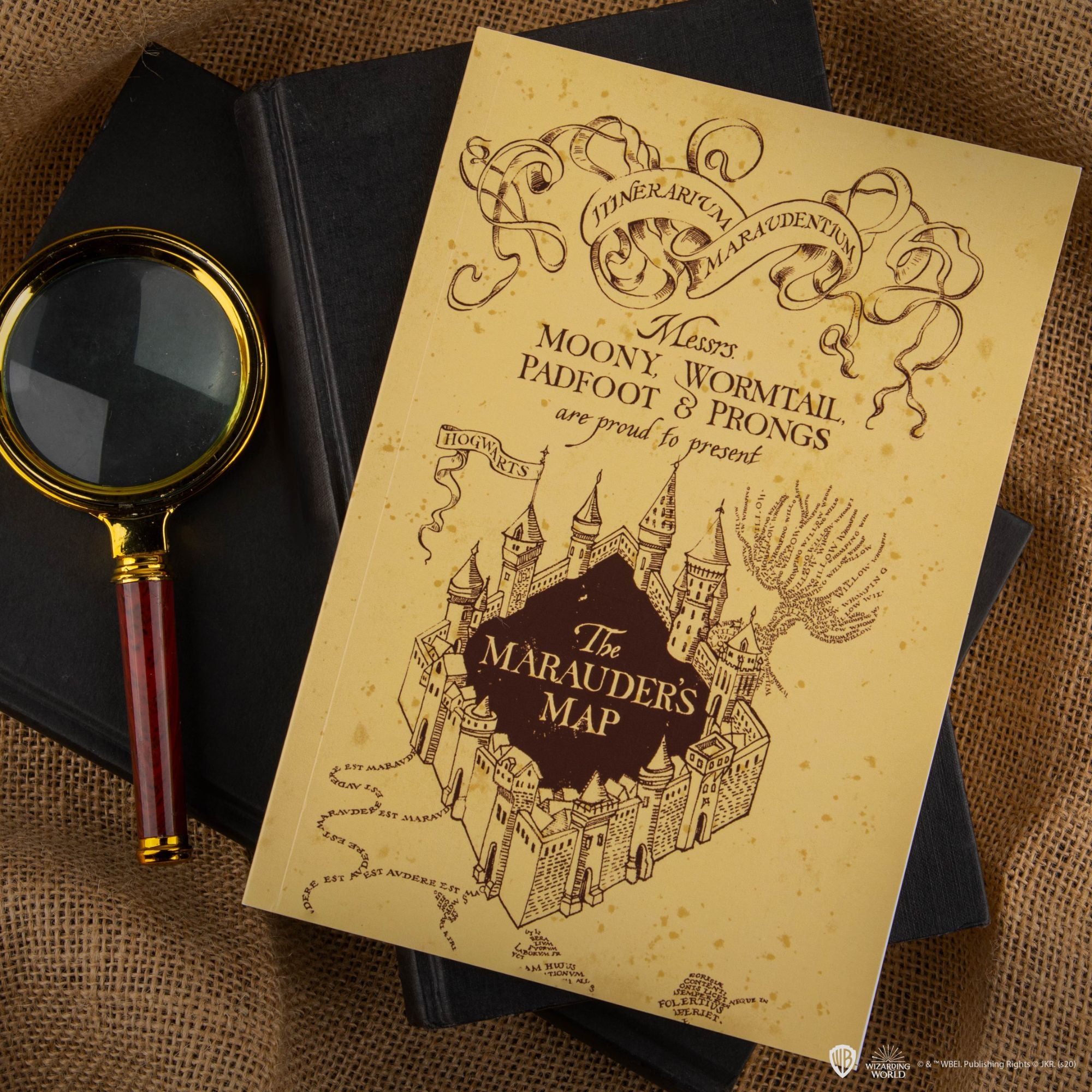 Carnet à Spirales Carte du Maraudeur Harry Potter sur Cec Design