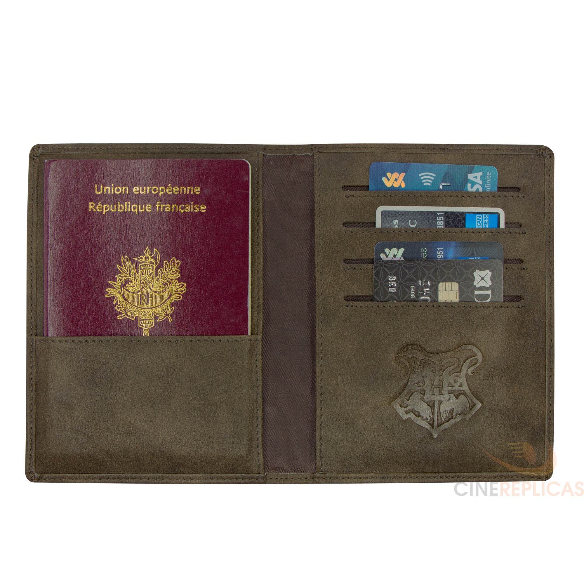 Cinereplicas Harry Potter - Étiquette à Bagage & Couverture Passeport Poudlard - Licence Officielle Warner Bros