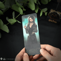 Stylo baguette avec socle & marque-page lenticulaire Bellatrix Lestrange