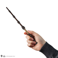 Stylo baguette avec socle & marque-page lenticulaire Albus Dumbledore