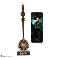 Stylo baguette avec socle & marque-page lenticulaire Minerva McGonagall