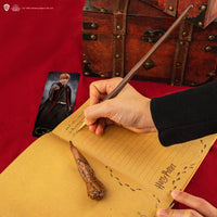 Stylo baguette avec socle & marque-page lenticulaire Ron Weasley