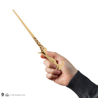 Stylo baguette avec socle & marque-page lenticulaire Voldemort