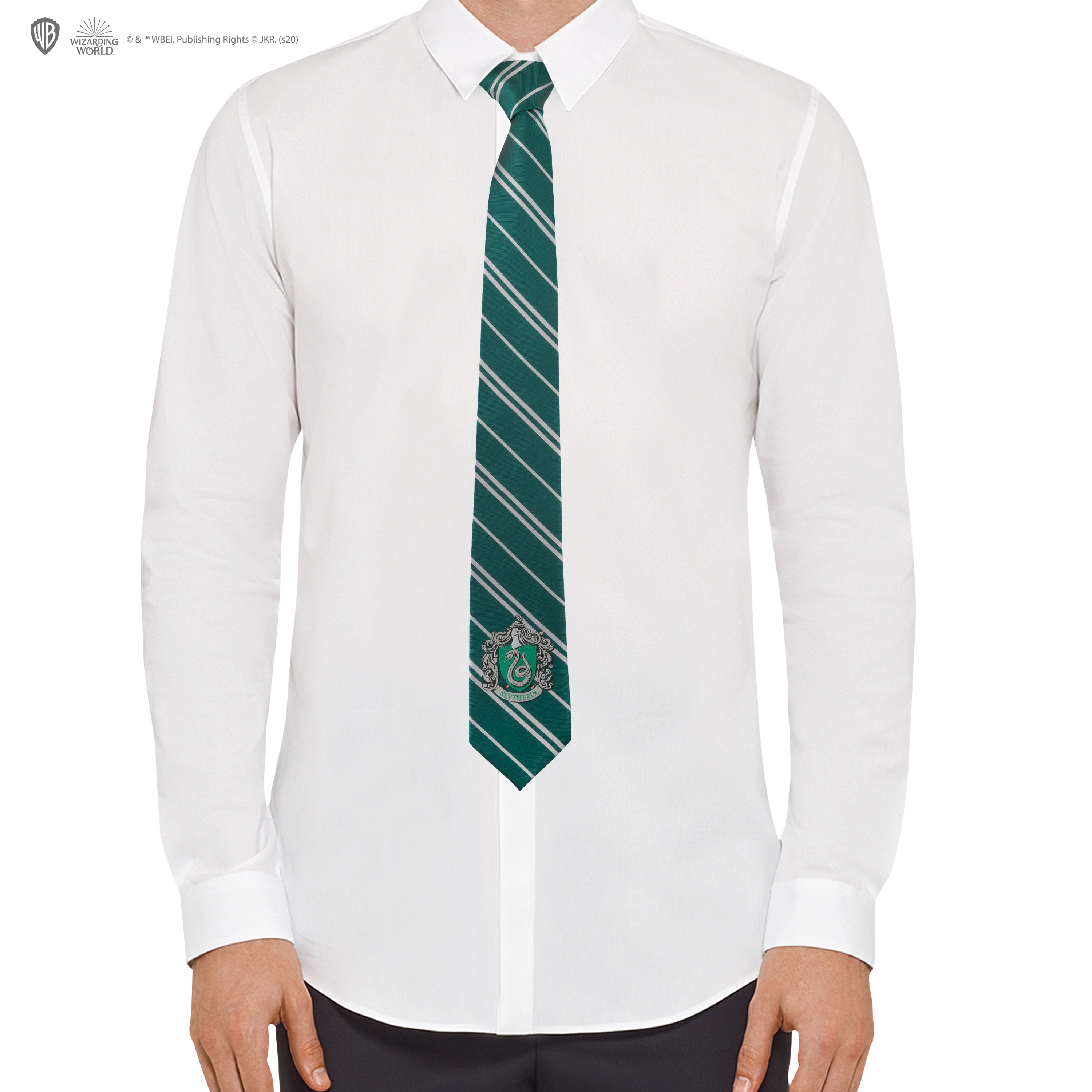 Cravate faite à la main avec du tissu Harry Potter Serpentard House. -   France