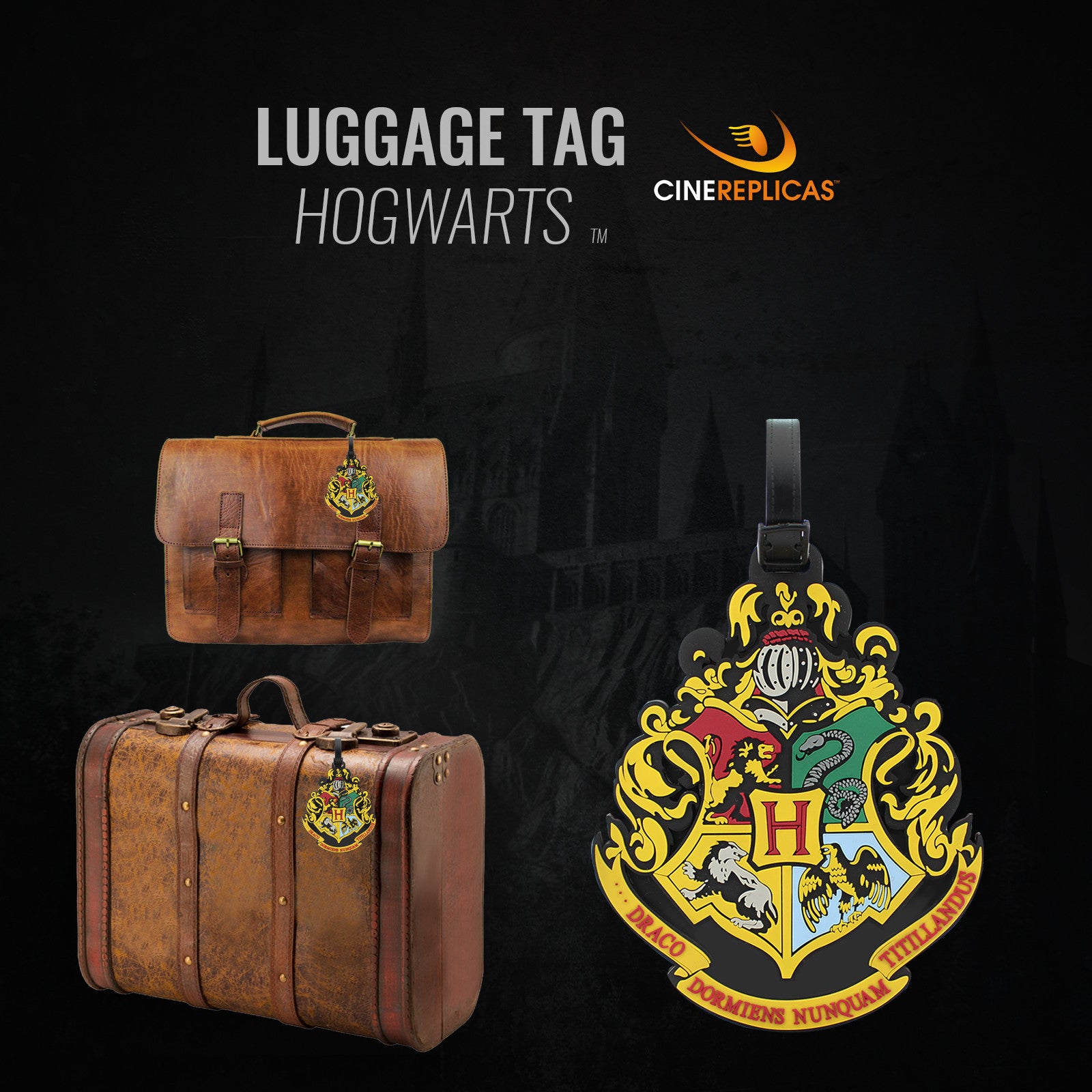 Étiquette à bagage - Poudlard, Harry Potter