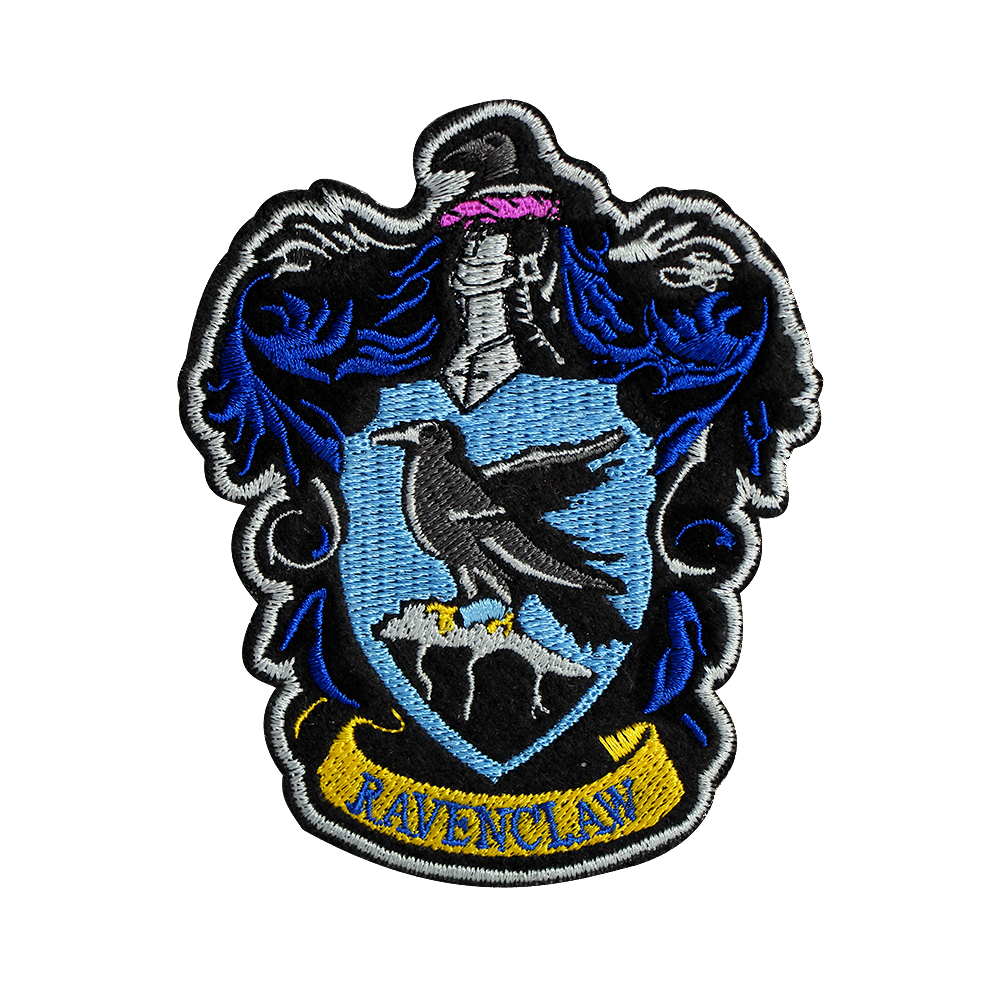 TOPPATCH – Écusson brodé Harry Potter avec blason de Gryffondor,  Serpentard, Serdaigle Poufsouffle, Poudlard avec attache velcro Rouge/jaune  : : Cuisine et Maison